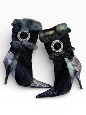 El Dantes Vintage Black Y2K Boots Archive